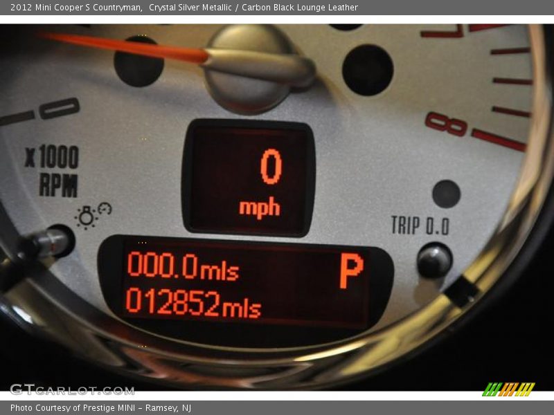 Crystal Silver Metallic / Carbon Black Lounge Leather 2012 Mini Cooper S Countryman