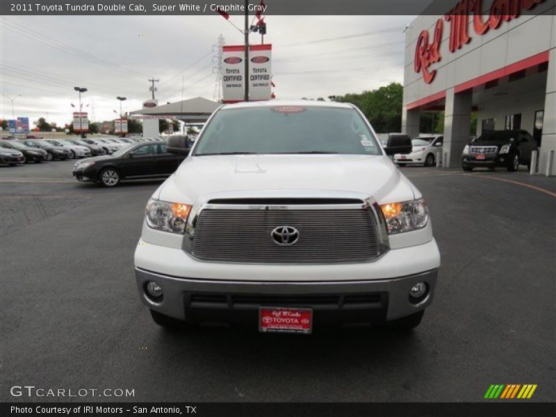 Super White / Graphite Gray 2011 Toyota Tundra Double Cab