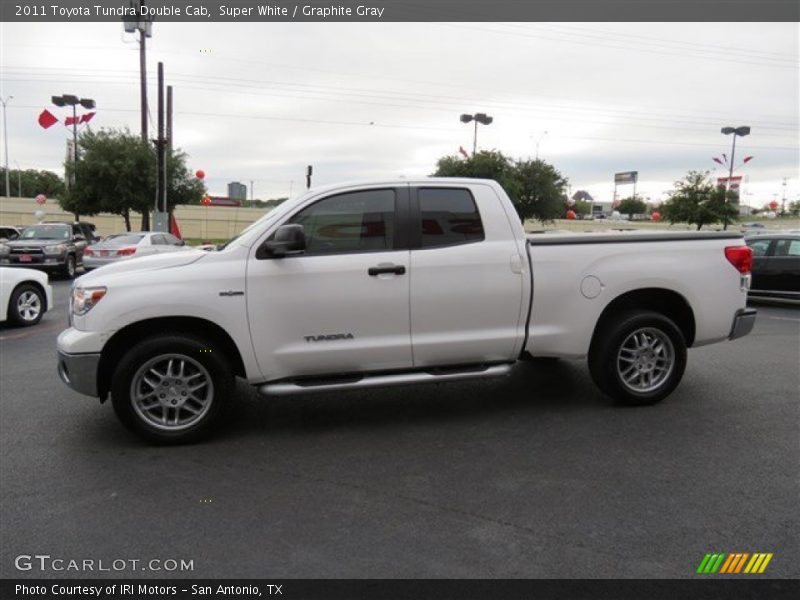 Super White / Graphite Gray 2011 Toyota Tundra Double Cab