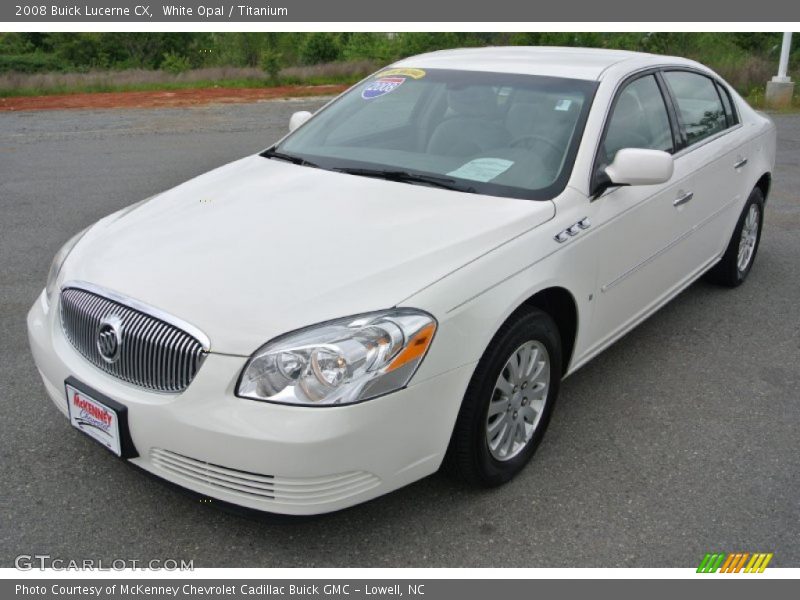 White Opal / Titanium 2008 Buick Lucerne CX