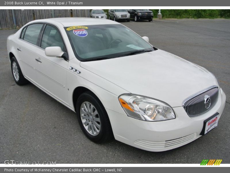 White Opal / Titanium 2008 Buick Lucerne CX