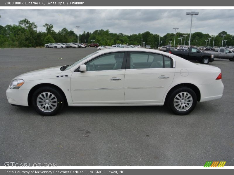 White Opal / Titanium 2008 Buick Lucerne CX