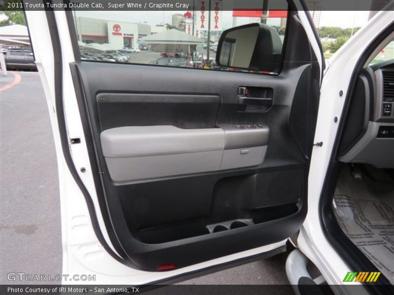 Super White / Graphite Gray 2011 Toyota Tundra Double Cab