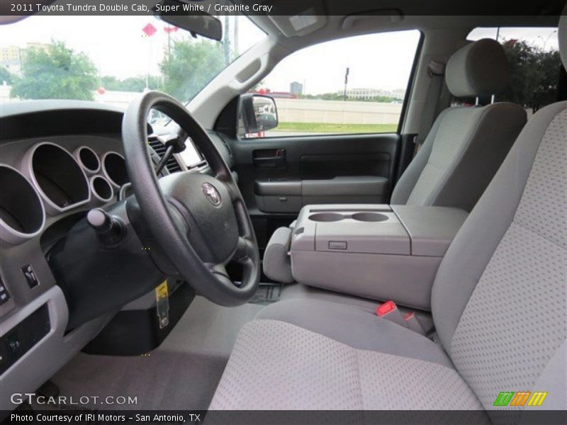Super White / Graphite Gray 2011 Toyota Tundra Double Cab