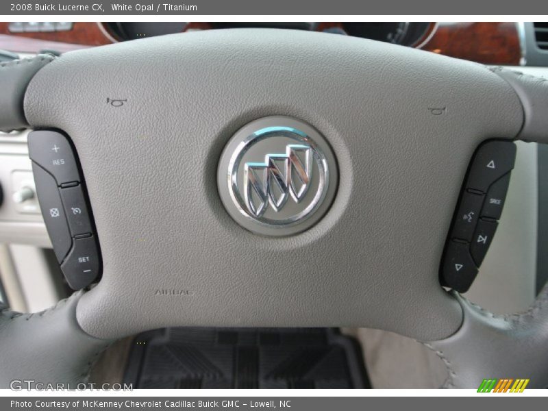 White Opal / Titanium 2008 Buick Lucerne CX