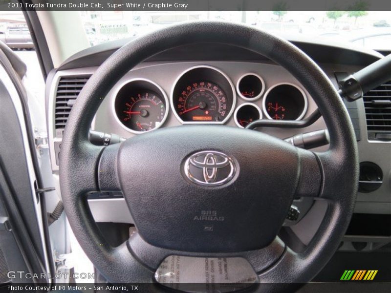 Super White / Graphite Gray 2011 Toyota Tundra Double Cab