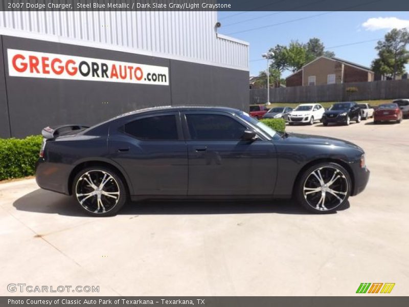 Steel Blue Metallic / Dark Slate Gray/Light Graystone 2007 Dodge Charger