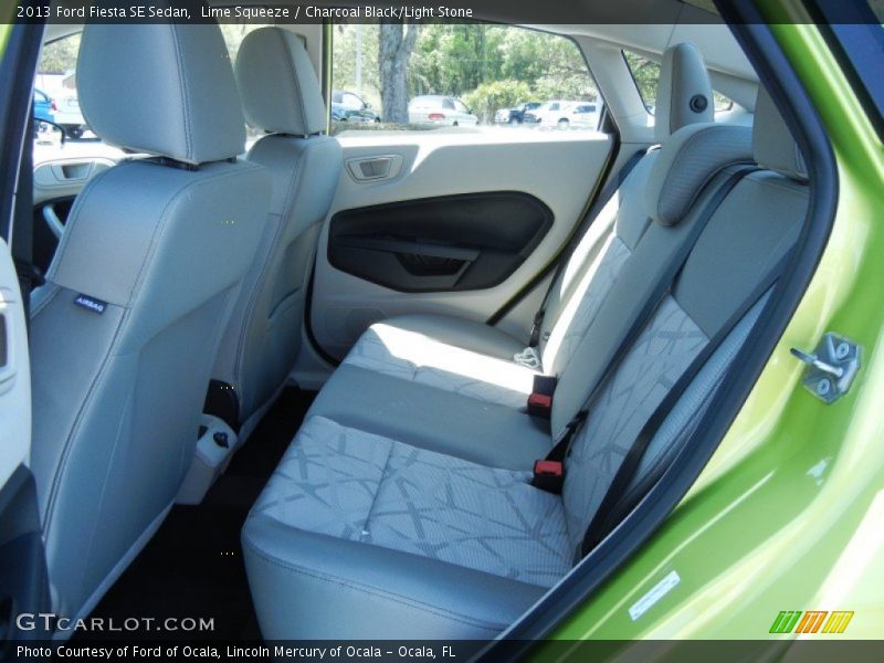Lime Squeeze / Charcoal Black/Light Stone 2013 Ford Fiesta SE Sedan