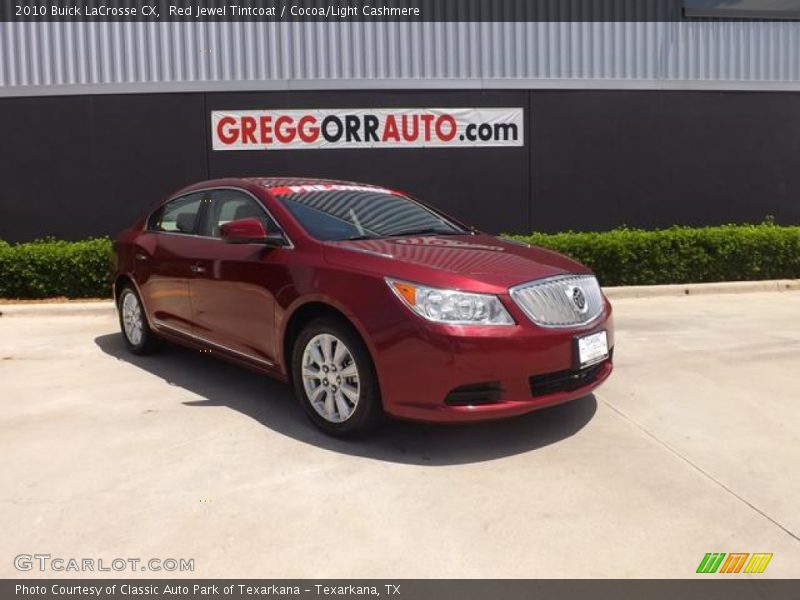 Red Jewel Tintcoat / Cocoa/Light Cashmere 2010 Buick LaCrosse CX