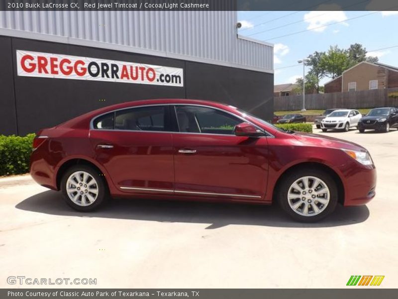 Red Jewel Tintcoat / Cocoa/Light Cashmere 2010 Buick LaCrosse CX