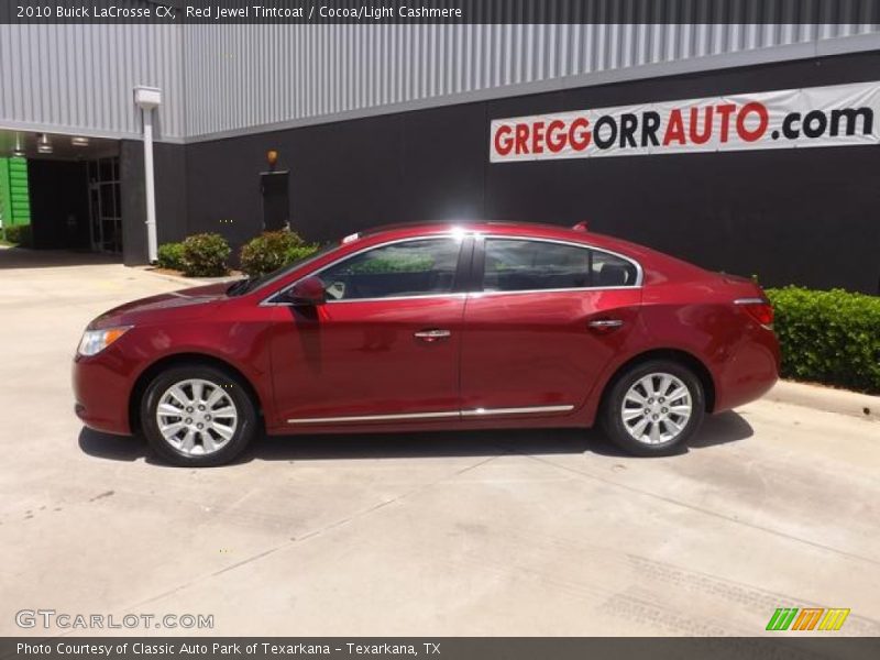 Red Jewel Tintcoat / Cocoa/Light Cashmere 2010 Buick LaCrosse CX