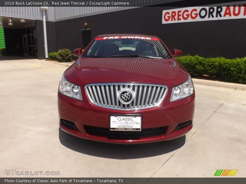 Red Jewel Tintcoat / Cocoa/Light Cashmere 2010 Buick LaCrosse CX