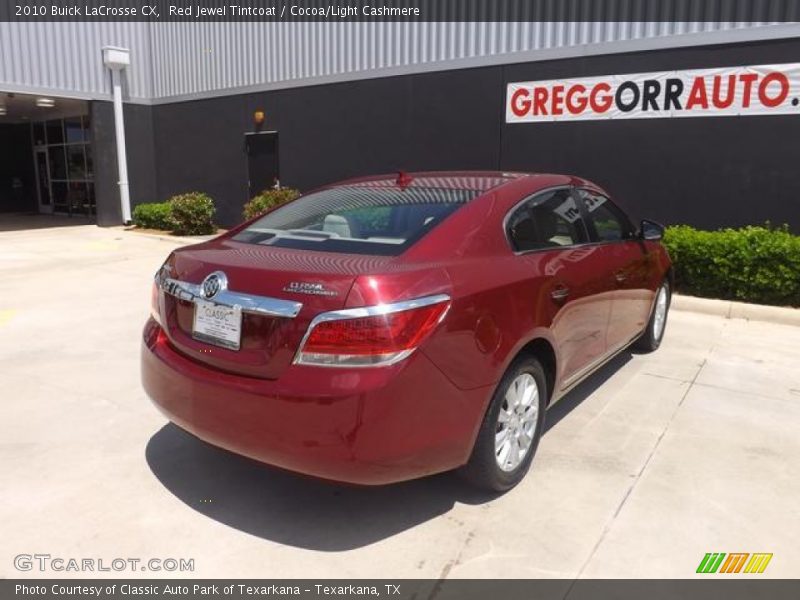 Red Jewel Tintcoat / Cocoa/Light Cashmere 2010 Buick LaCrosse CX
