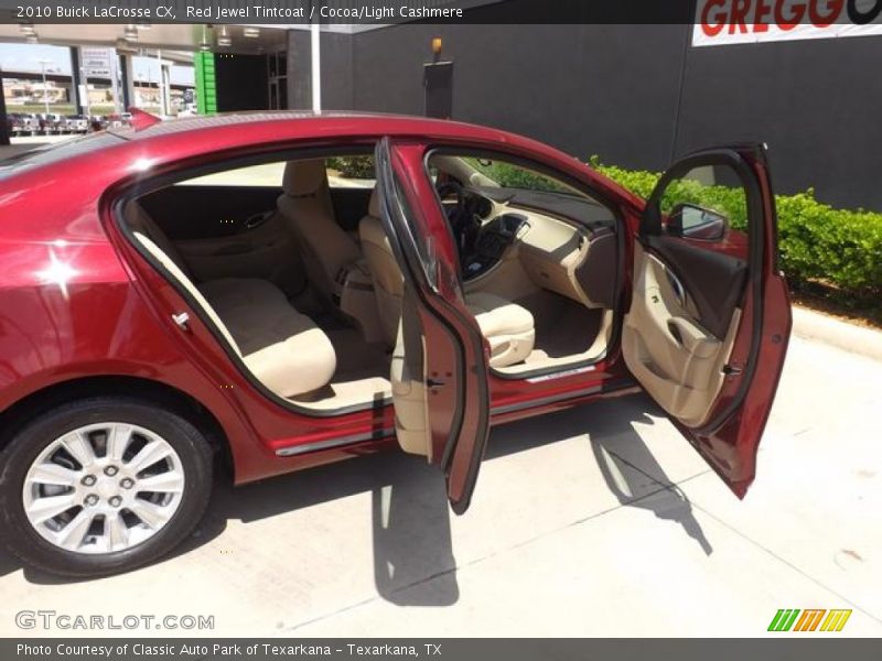 Red Jewel Tintcoat / Cocoa/Light Cashmere 2010 Buick LaCrosse CX