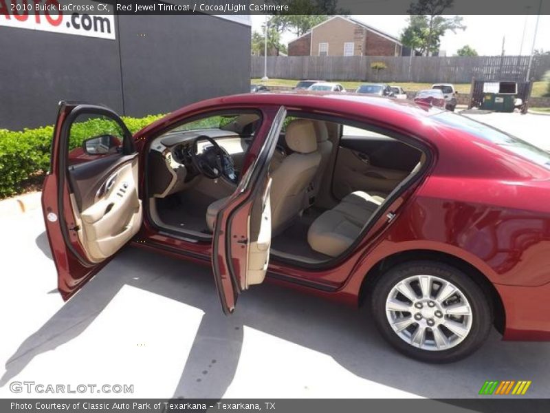 Red Jewel Tintcoat / Cocoa/Light Cashmere 2010 Buick LaCrosse CX