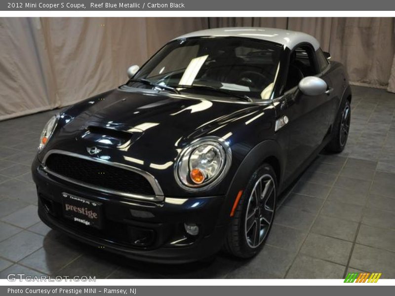 Reef Blue Metallic / Carbon Black 2012 Mini Cooper S Coupe