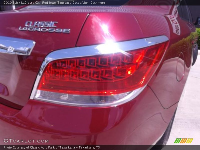 Red Jewel Tintcoat / Cocoa/Light Cashmere 2010 Buick LaCrosse CX