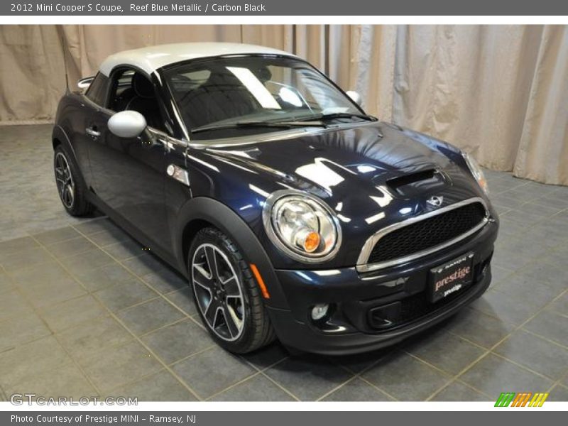 Reef Blue Metallic / Carbon Black 2012 Mini Cooper S Coupe