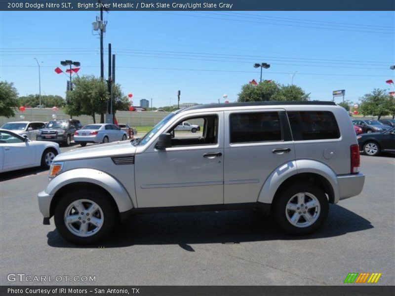 Bright Silver Metallic / Dark Slate Gray/Light Slate Gray 2008 Dodge Nitro SLT