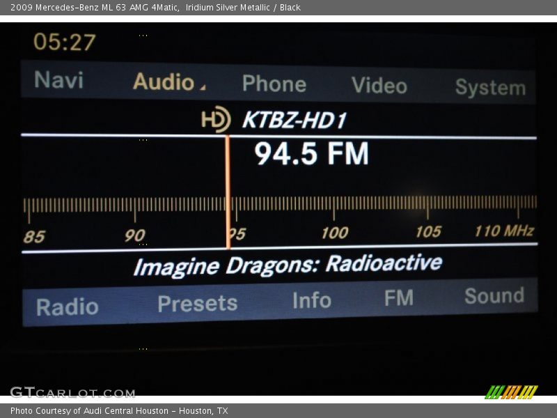 Iridium Silver Metallic / Black 2009 Mercedes-Benz ML 63 AMG 4Matic