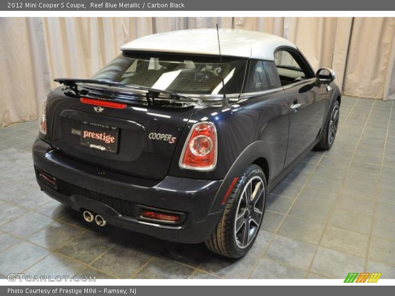 Reef Blue Metallic / Carbon Black 2012 Mini Cooper S Coupe