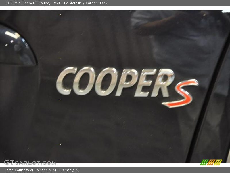 Reef Blue Metallic / Carbon Black 2012 Mini Cooper S Coupe