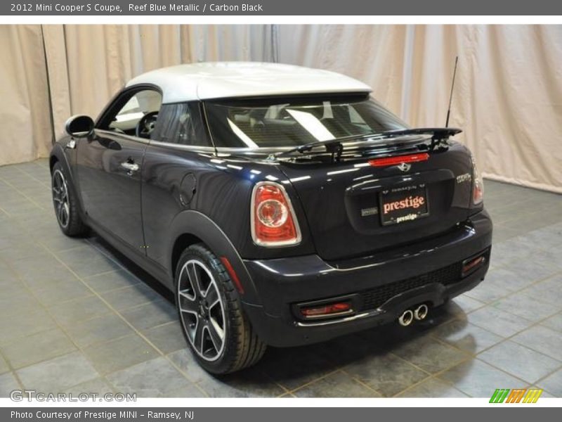 Reef Blue Metallic / Carbon Black 2012 Mini Cooper S Coupe