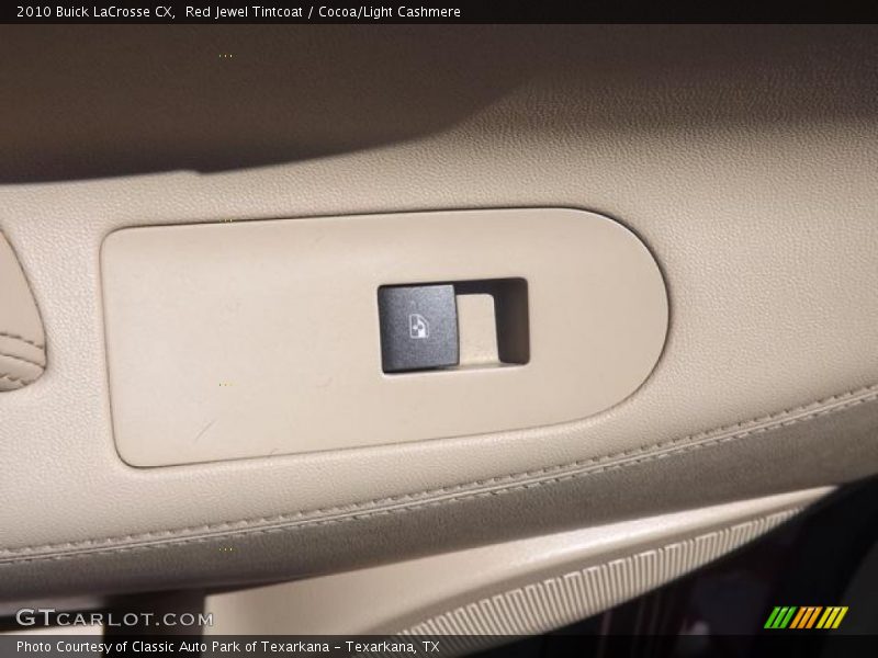 Red Jewel Tintcoat / Cocoa/Light Cashmere 2010 Buick LaCrosse CX