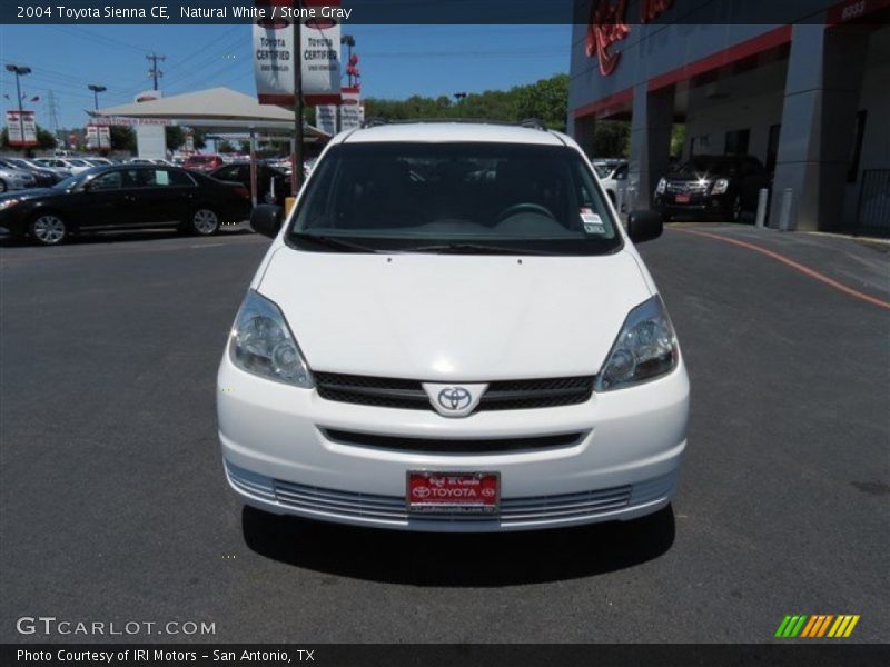 Natural White / Stone Gray 2004 Toyota Sienna CE