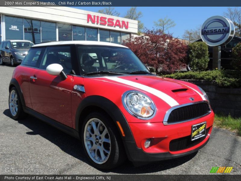Chili Red / Carbon Black/Black 2007 Mini Cooper S Hardtop