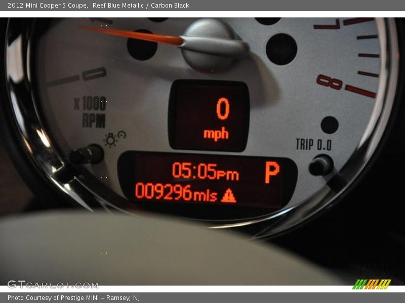 Reef Blue Metallic / Carbon Black 2012 Mini Cooper S Coupe