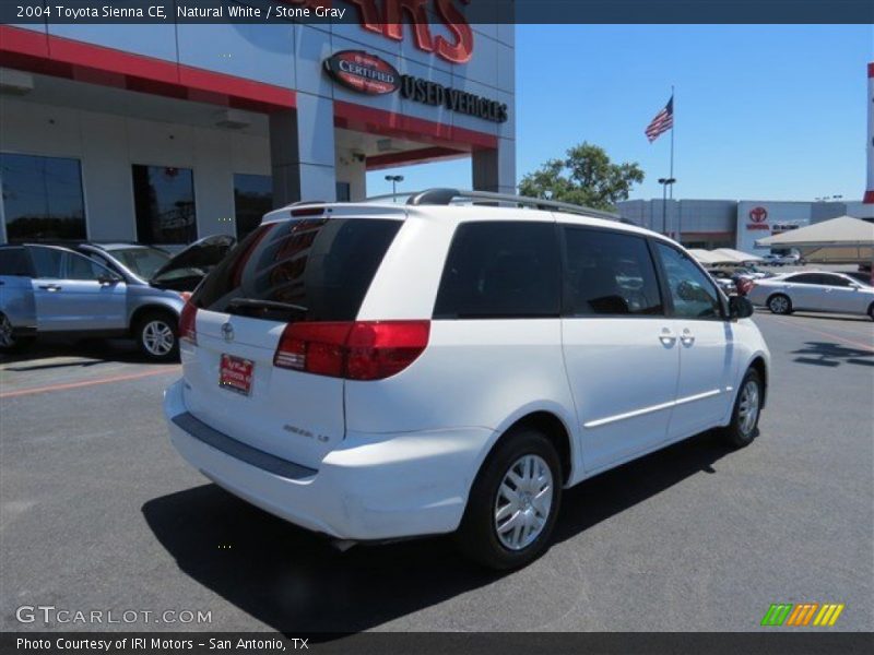 Natural White / Stone Gray 2004 Toyota Sienna CE