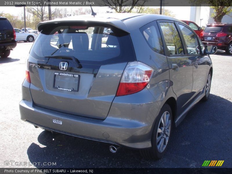 Polished Metal Metallic / Black 2012 Honda Fit Sport