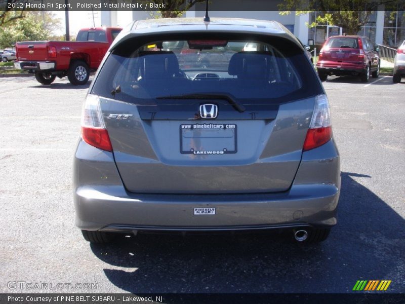 Polished Metal Metallic / Black 2012 Honda Fit Sport