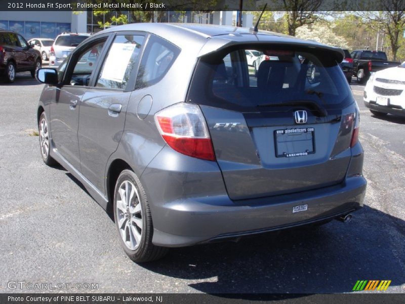 Polished Metal Metallic / Black 2012 Honda Fit Sport