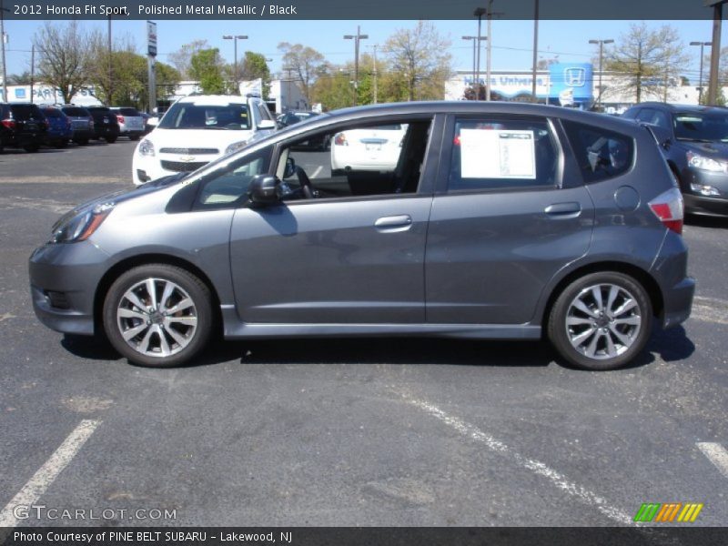 Polished Metal Metallic / Black 2012 Honda Fit Sport