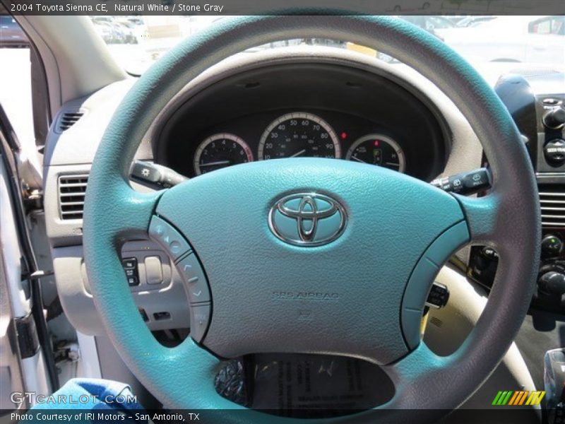 Natural White / Stone Gray 2004 Toyota Sienna CE