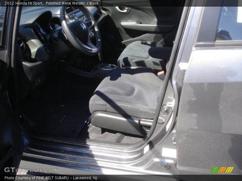 Polished Metal Metallic / Black 2012 Honda Fit Sport