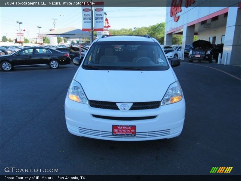 Natural White / Stone Gray 2004 Toyota Sienna CE