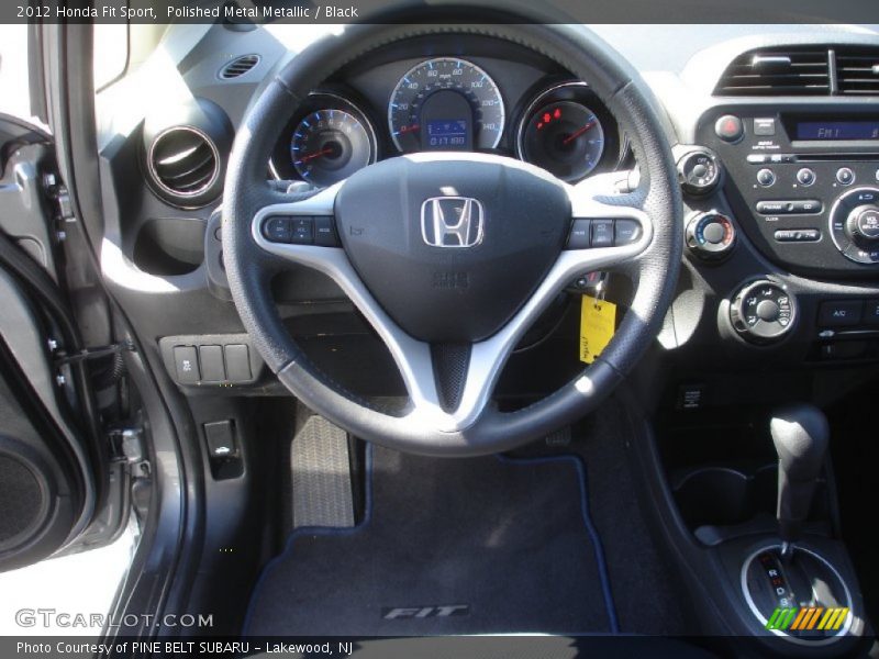 Polished Metal Metallic / Black 2012 Honda Fit Sport