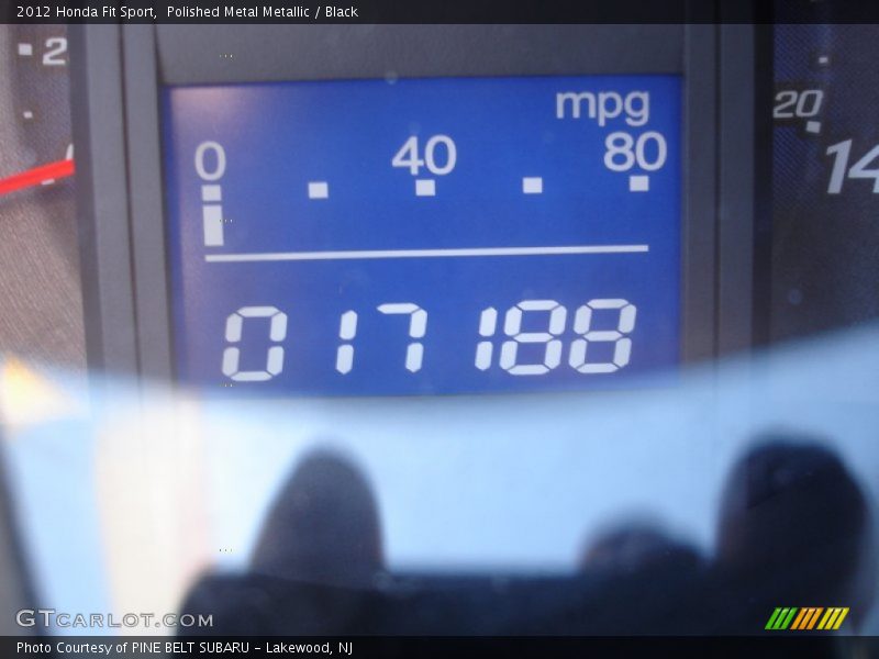 Polished Metal Metallic / Black 2012 Honda Fit Sport