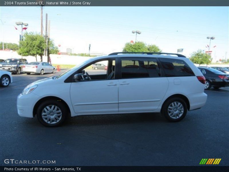 Natural White / Stone Gray 2004 Toyota Sienna CE