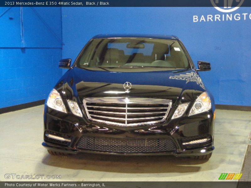 Black / Black 2013 Mercedes-Benz E 350 4Matic Sedan