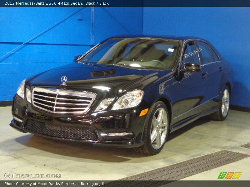 Black / Black 2013 Mercedes-Benz E 350 4Matic Sedan