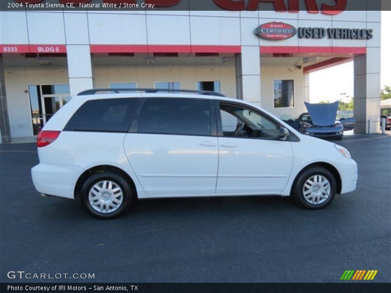 Natural White / Stone Gray 2004 Toyota Sienna CE