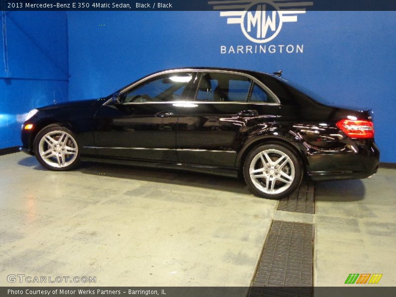 Black / Black 2013 Mercedes-Benz E 350 4Matic Sedan