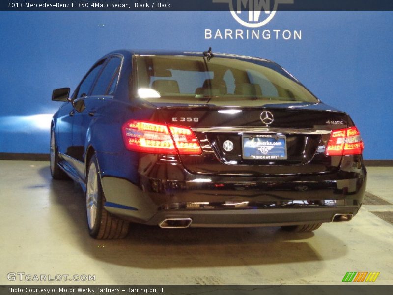 Black / Black 2013 Mercedes-Benz E 350 4Matic Sedan