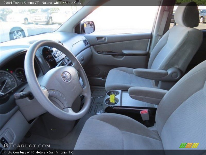 Natural White / Stone Gray 2004 Toyota Sienna CE