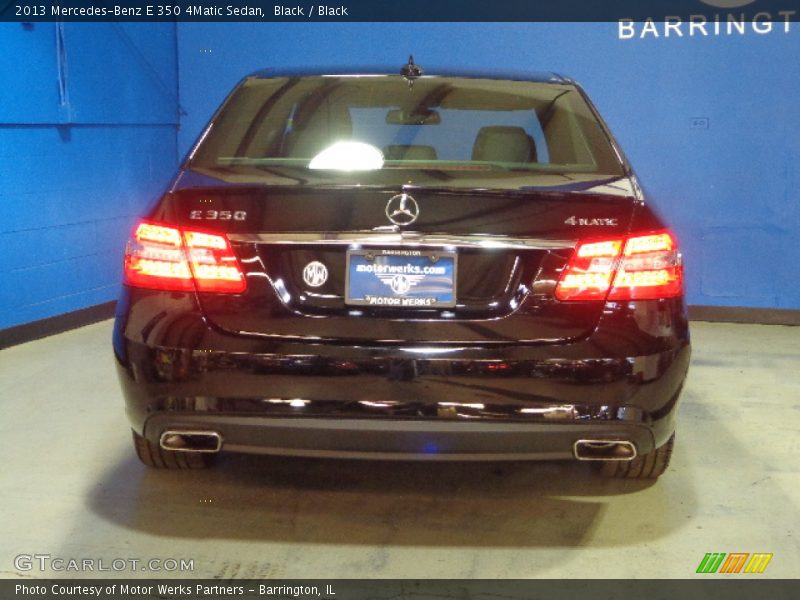 Black / Black 2013 Mercedes-Benz E 350 4Matic Sedan