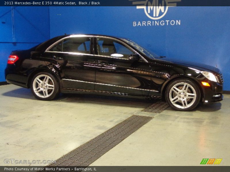 Black / Black 2013 Mercedes-Benz E 350 4Matic Sedan